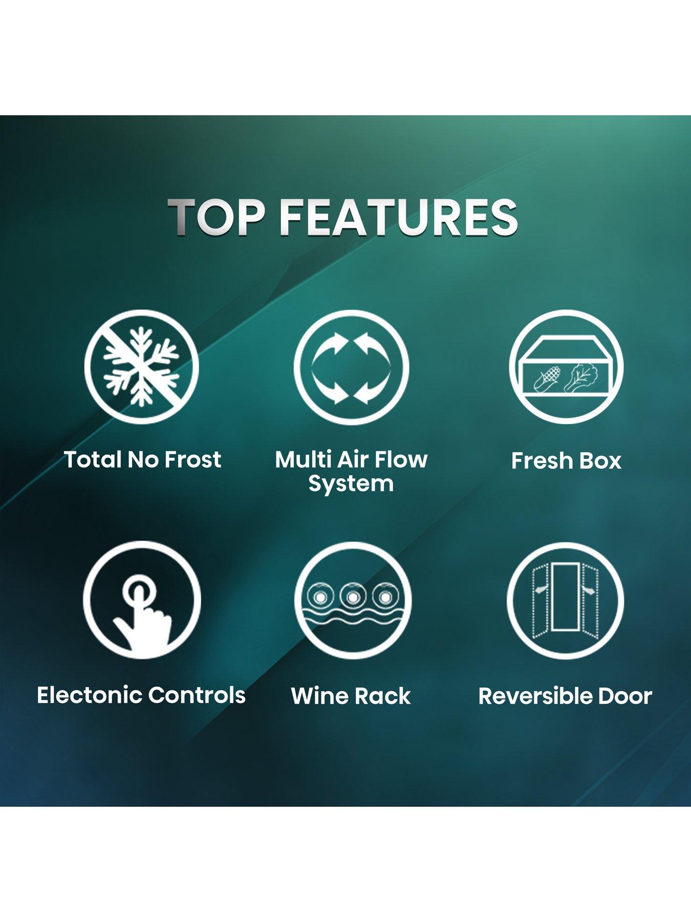 Image 4 of 7 of Hisense RB435N4BCE 60cm Wide&nbsp;70/30 Frost-Free Fridge Freezer - Stainless Steel
