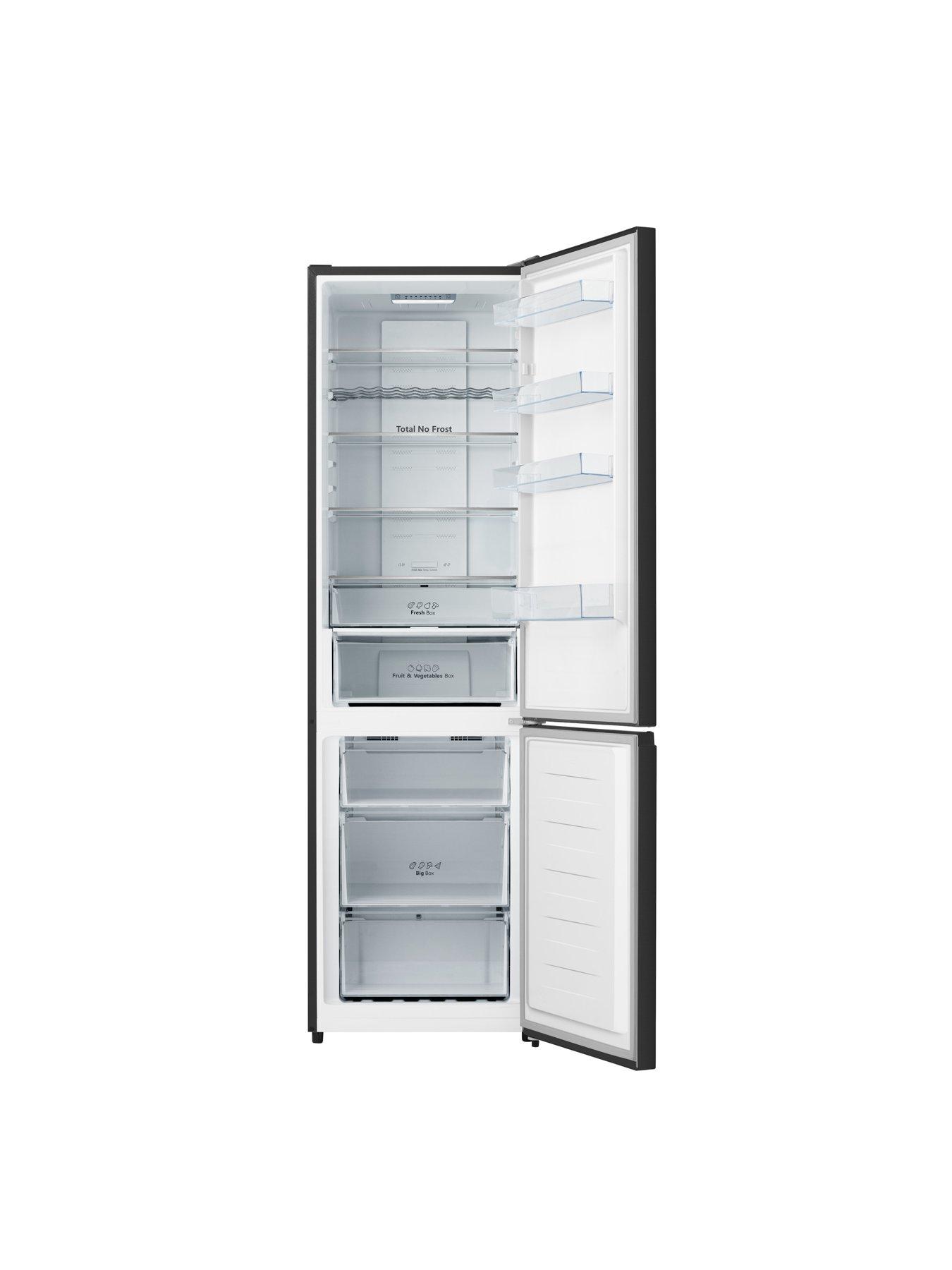  image of hisense-rb435n4bfe-60cm-widenbsp7030-frost-free-fridge-freezer-black-stainless-steel