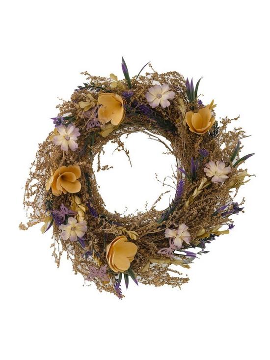 stillFront image of smart-garden-viola-whirl-decorative-wreath