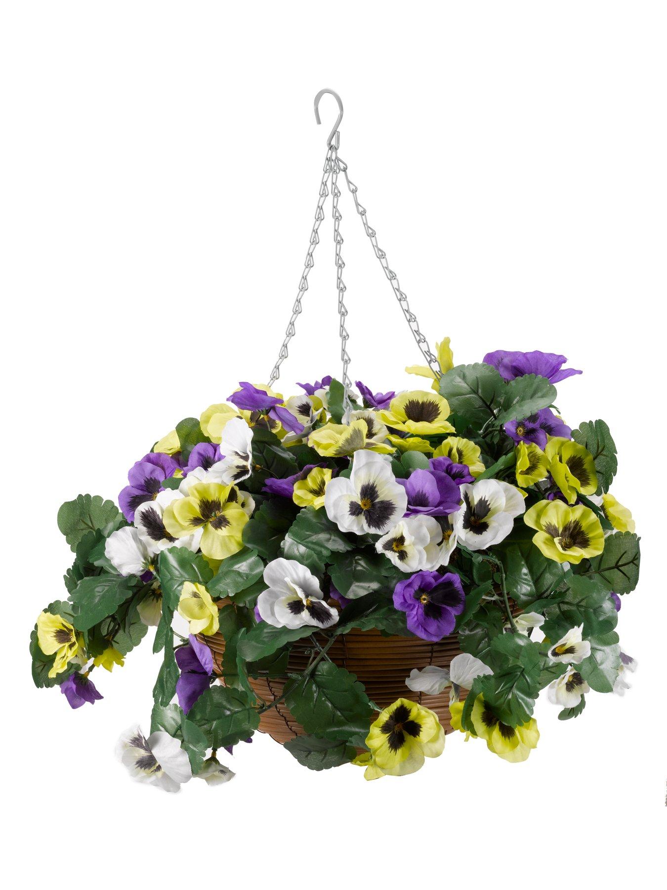 Smart Garden Faux Pansy Hanging Basket