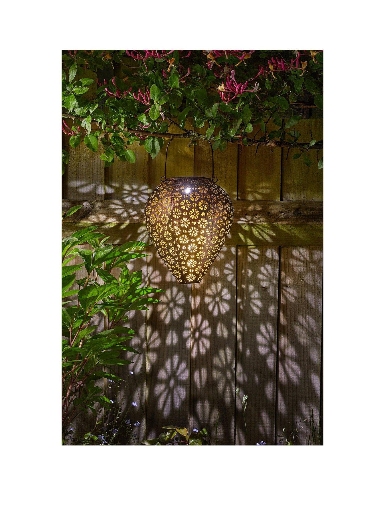 Smart Solar Zahra Bronze effect Solar Hanging Lantern | littlewoods.com