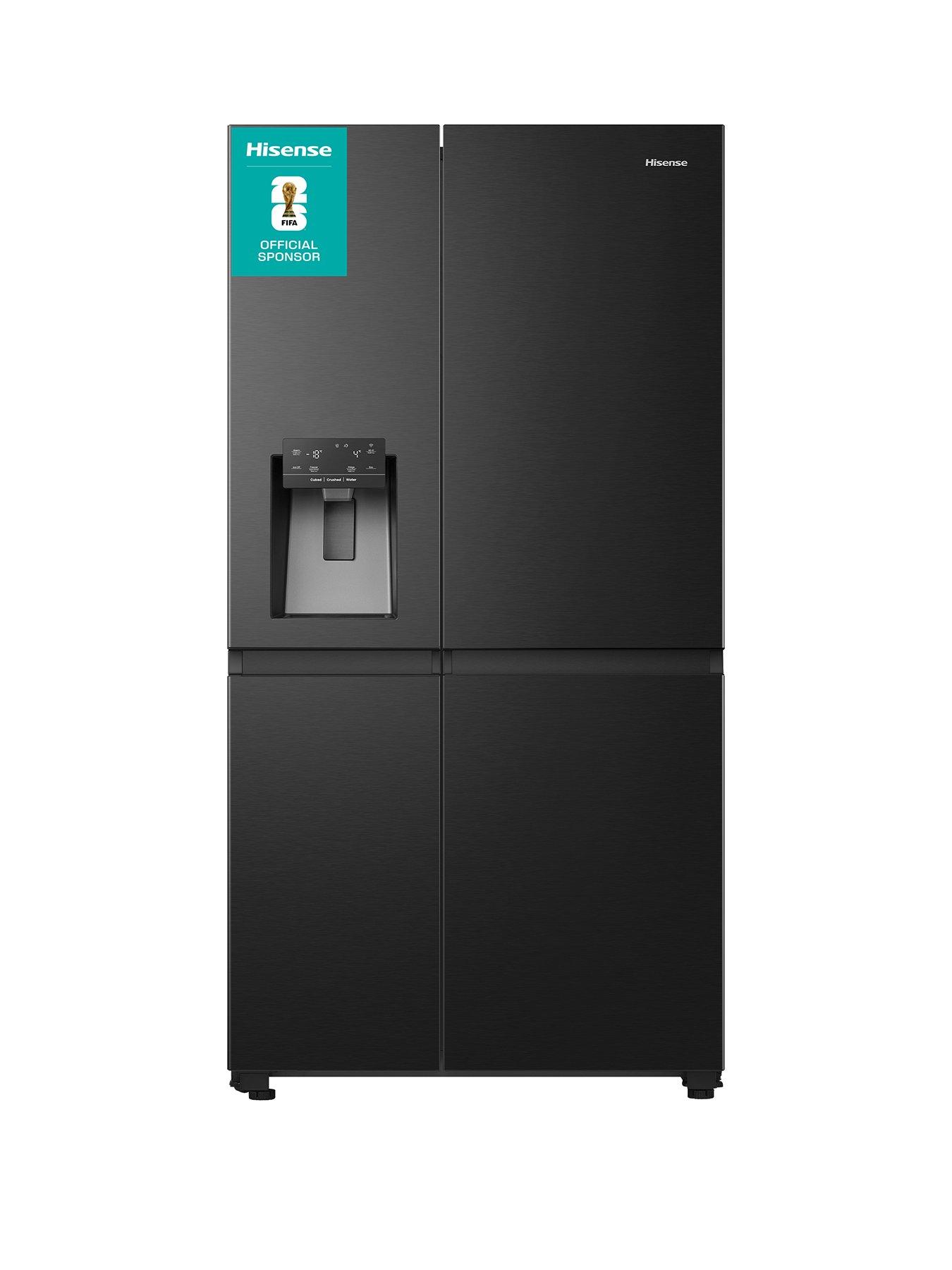front image of hisense-rs818n4tfe-91cm-widenbsppureflat-fridge-freezer-with-water-amp-ice-dispenser-black