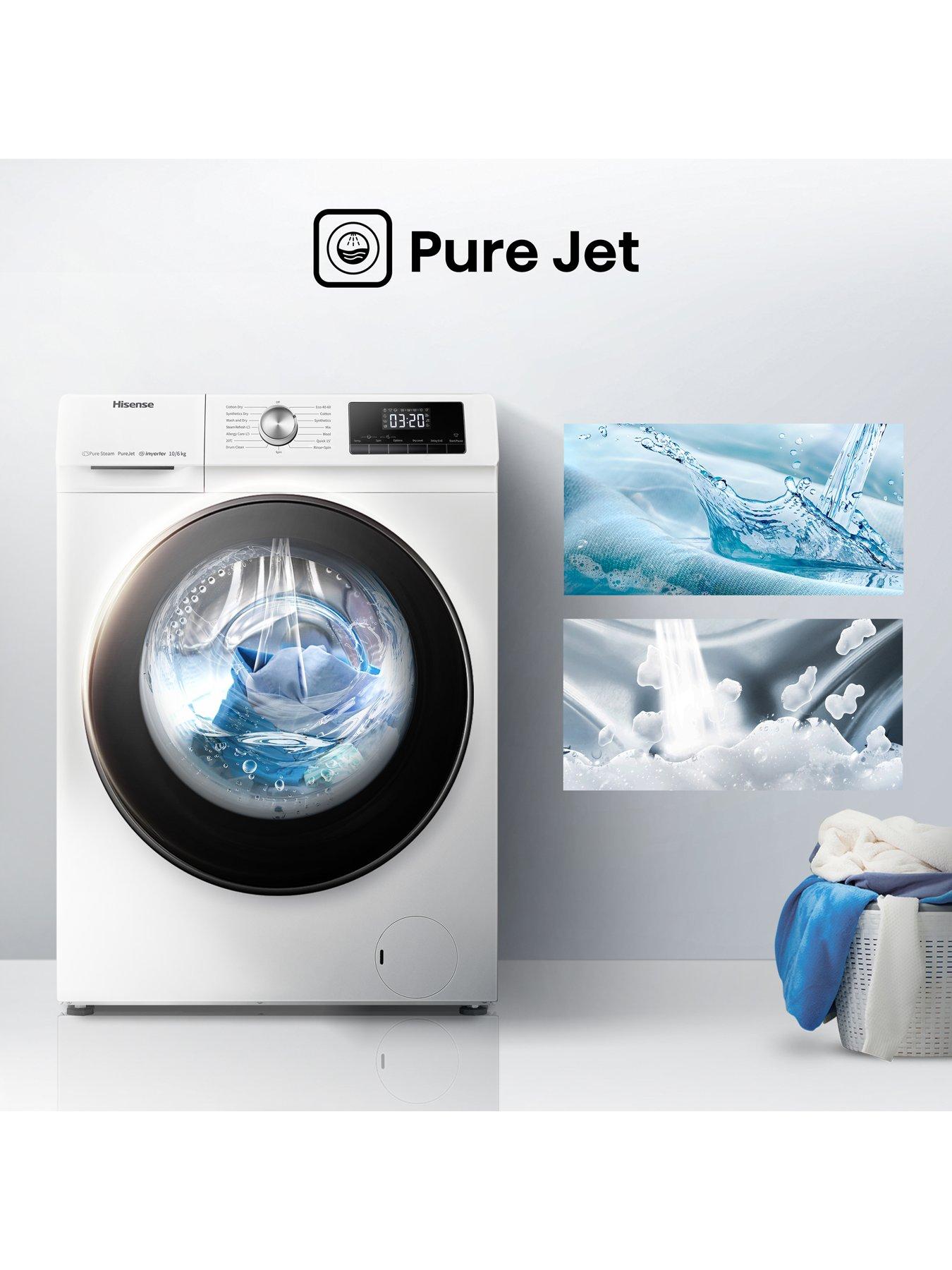  image of hisense-3-series-wdqa1014evjm-10kg-washer-dryer-white