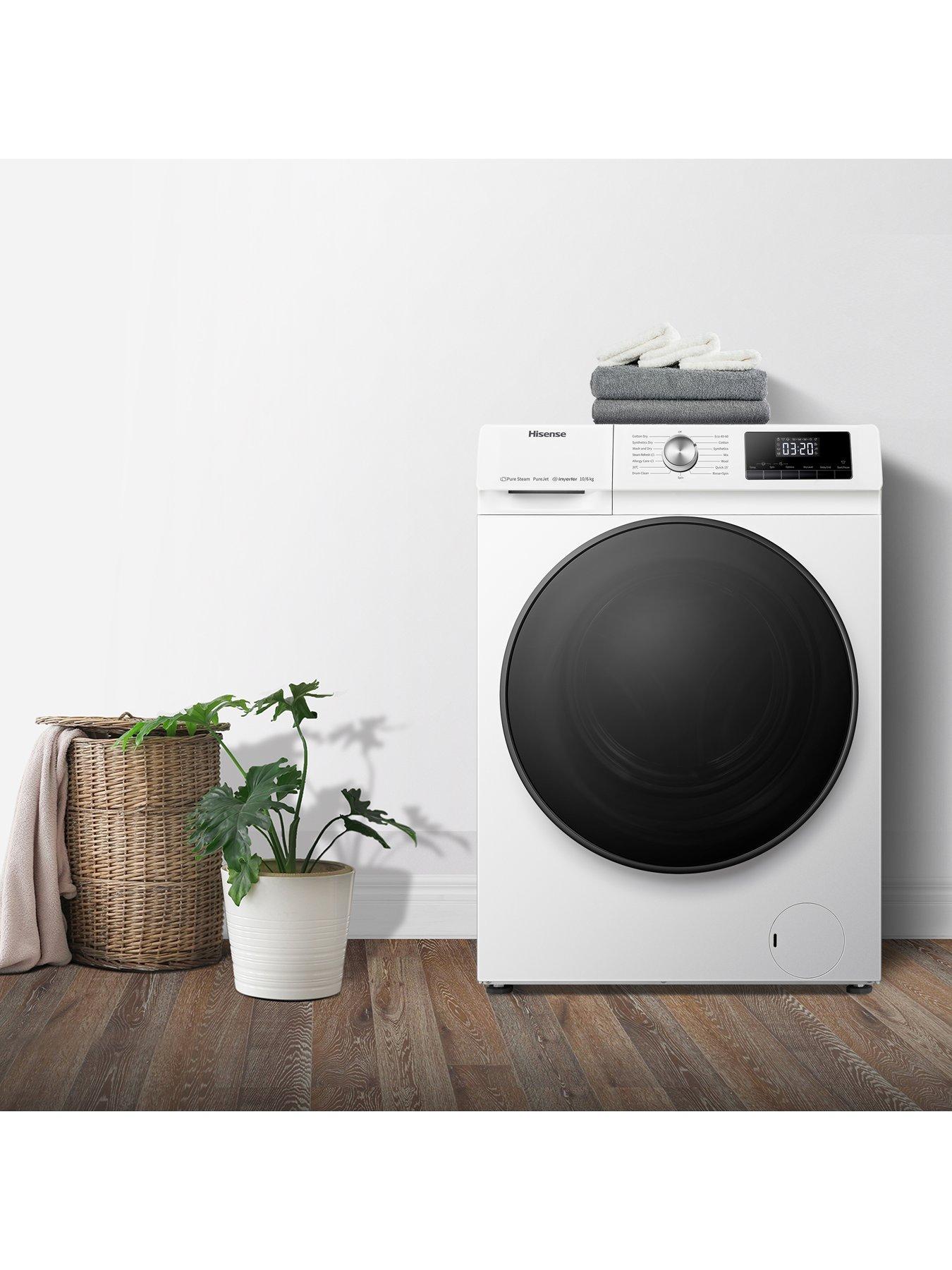  image of hisense-3-series-wdqa1014evjm-10kg-washer-dryer-white