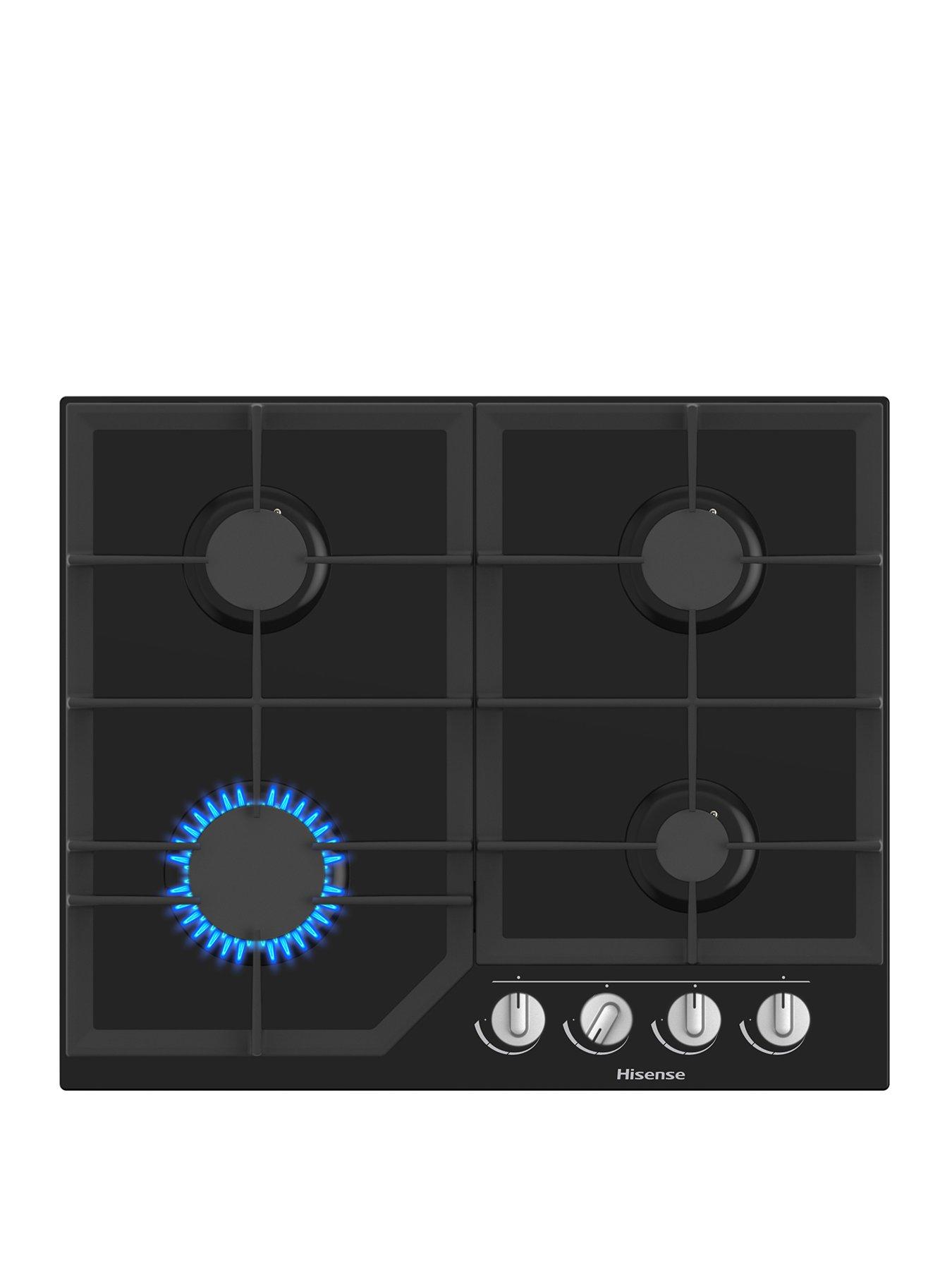 hisense-gg643b-4-burner-gas-hob-in-black-glass-top