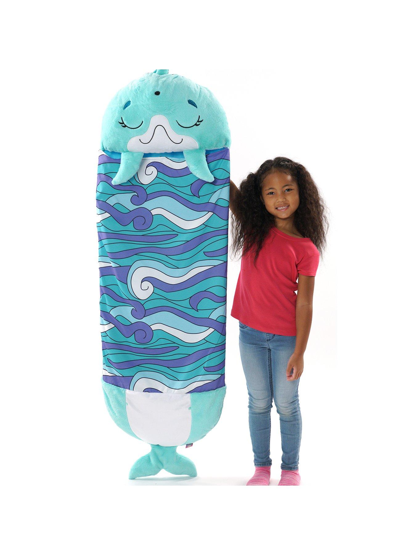 Image 5 of 5 of Happy Nappers Blue Disco Dolphin Sleeping Bag -&nbsp;Large