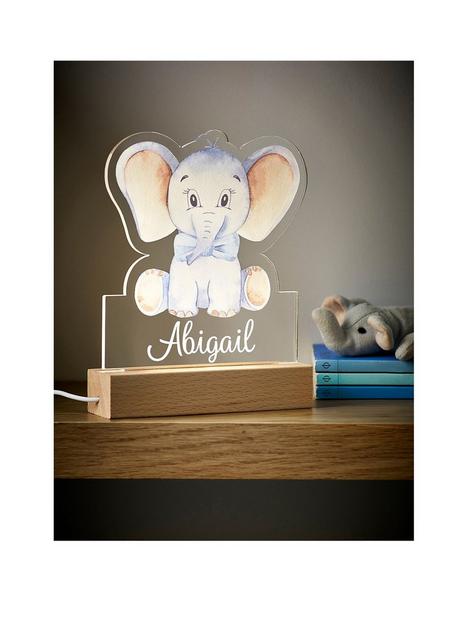 love-abode-personalised-baby-elephant-led-night-light