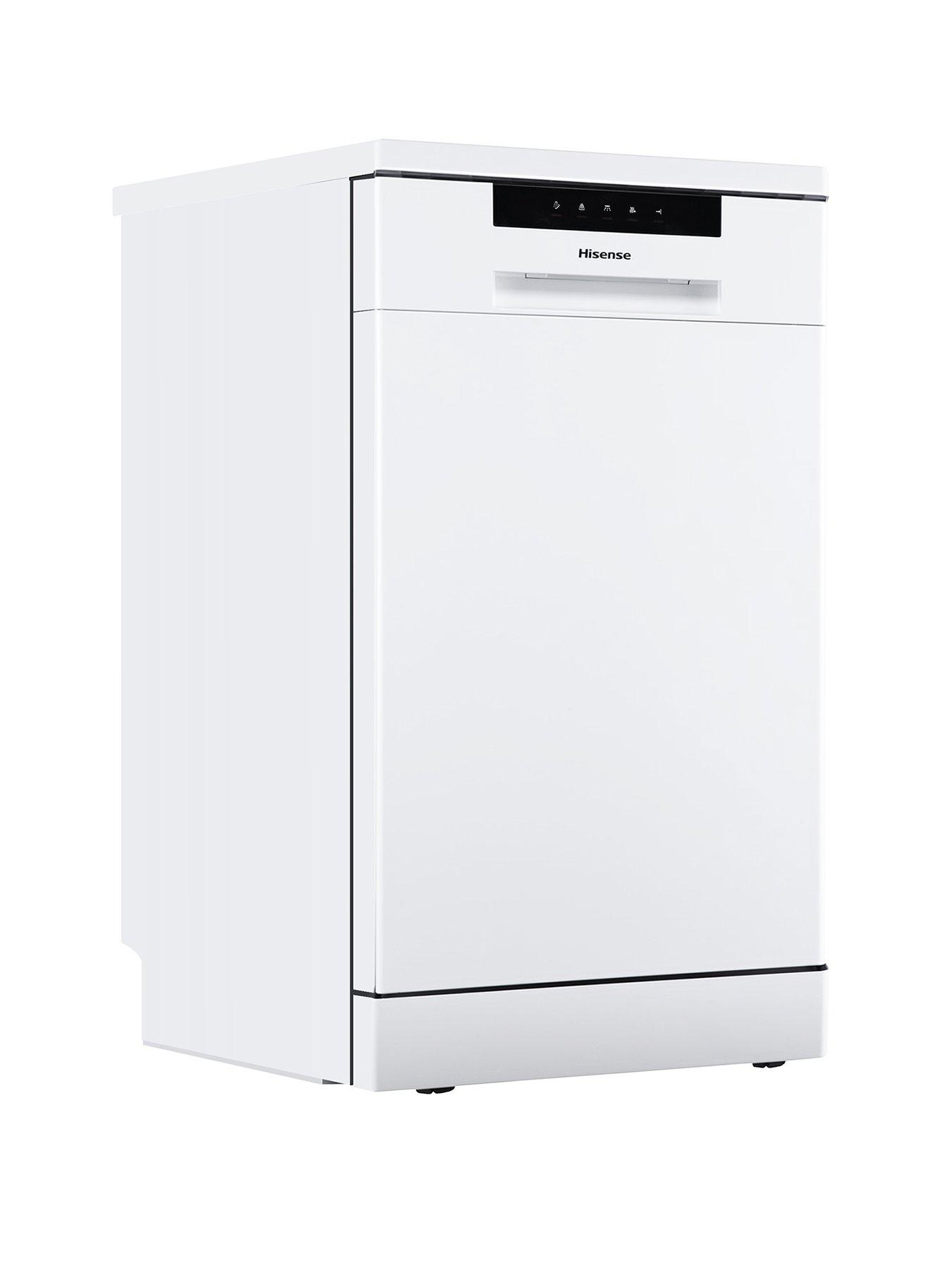 Hisense HS523E15WUK Slimline 30 Minute Quick Wash, 10 Place Dishwasher - White