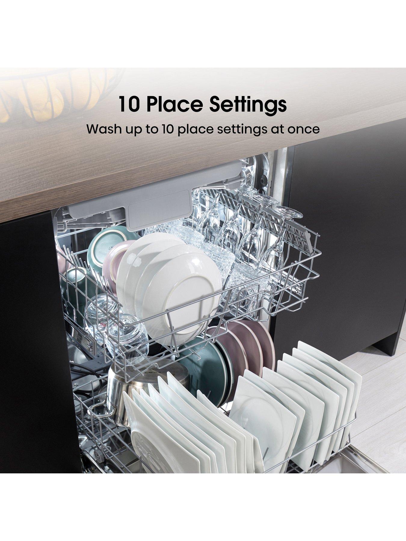  image of hisense-hs523e15xuk-slimline-30-minute-quick-wash-10-place-dishwasher-ndash-stainless-steel