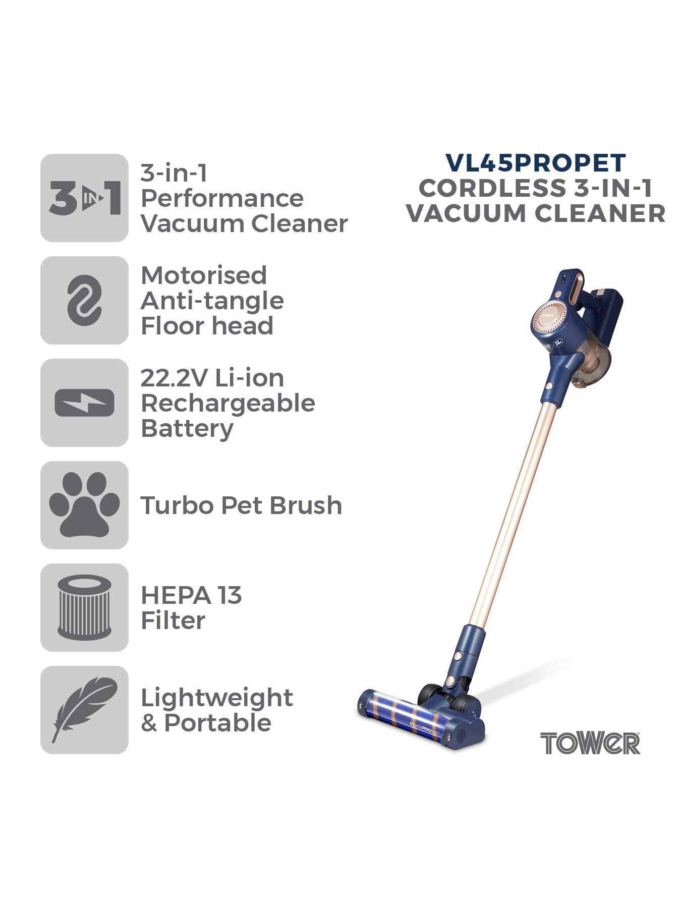  image of tower-vl45-pro-pets-anti-tangle-cordless-vacuum