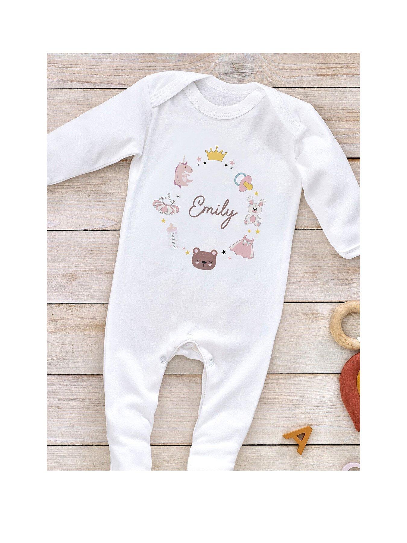 Image 1 of 1 of Love Abode Personalised Princess Sleepsuit