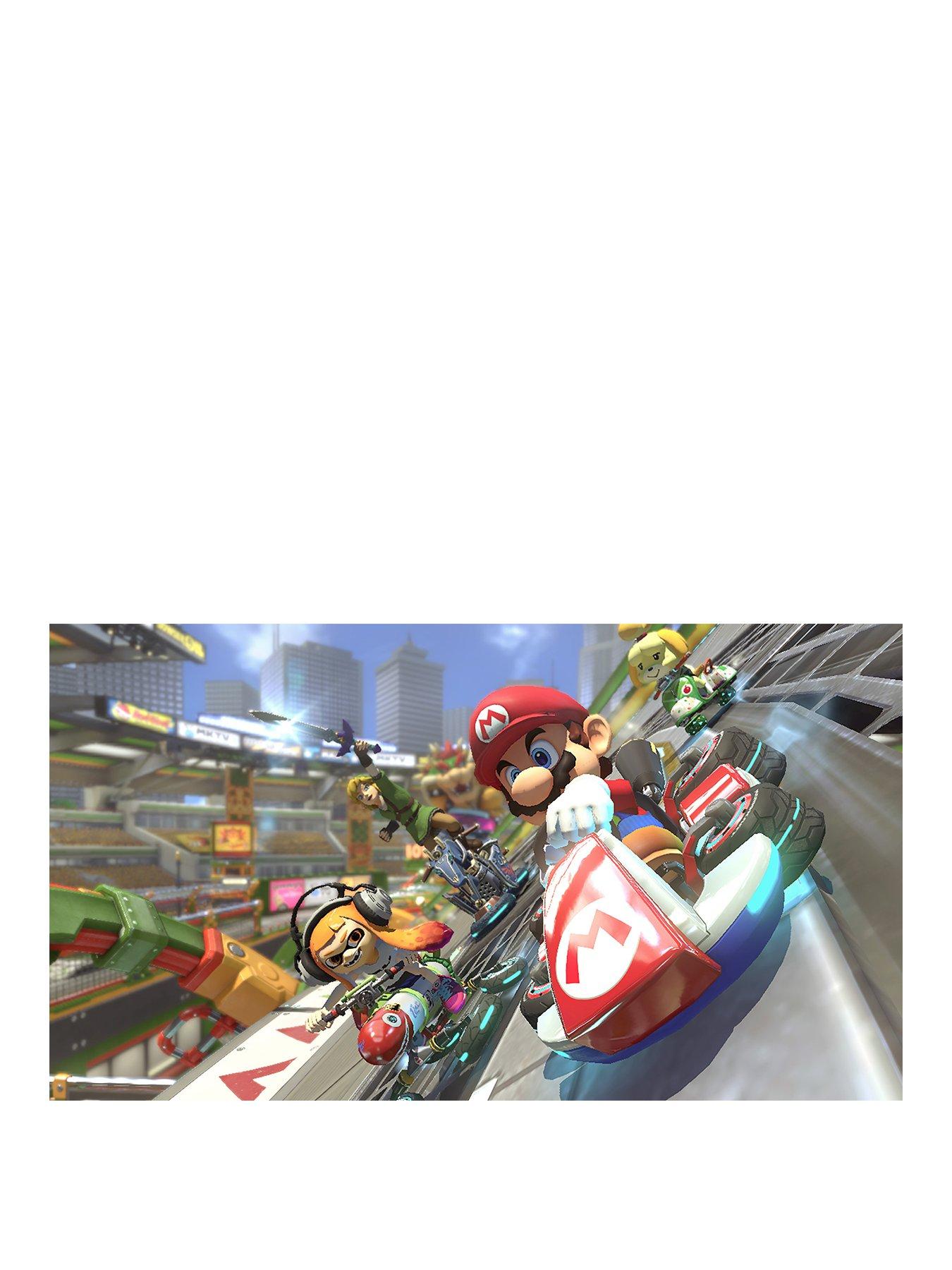 Image 2 of 7 of Nintendo Switch Neon Console with Mario Kart 8 &amp;&nbsp;New Super Mario Bros U Deluxe