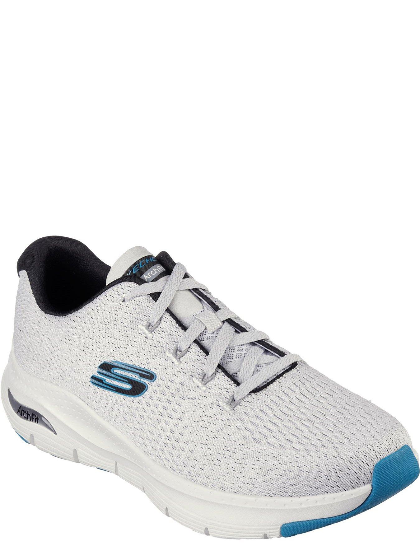 Skechers Air-cooled Arch Fit Vegan Trainer - White | littlewoods.com