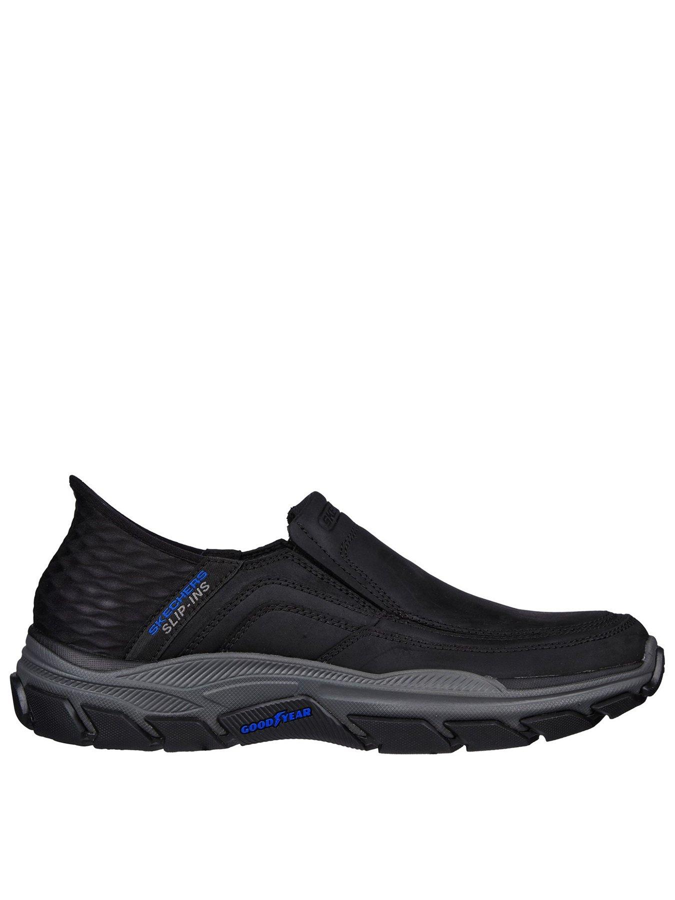 Image 1 of 4 of Skechers Respected Elgin Slip On Trainer - Black