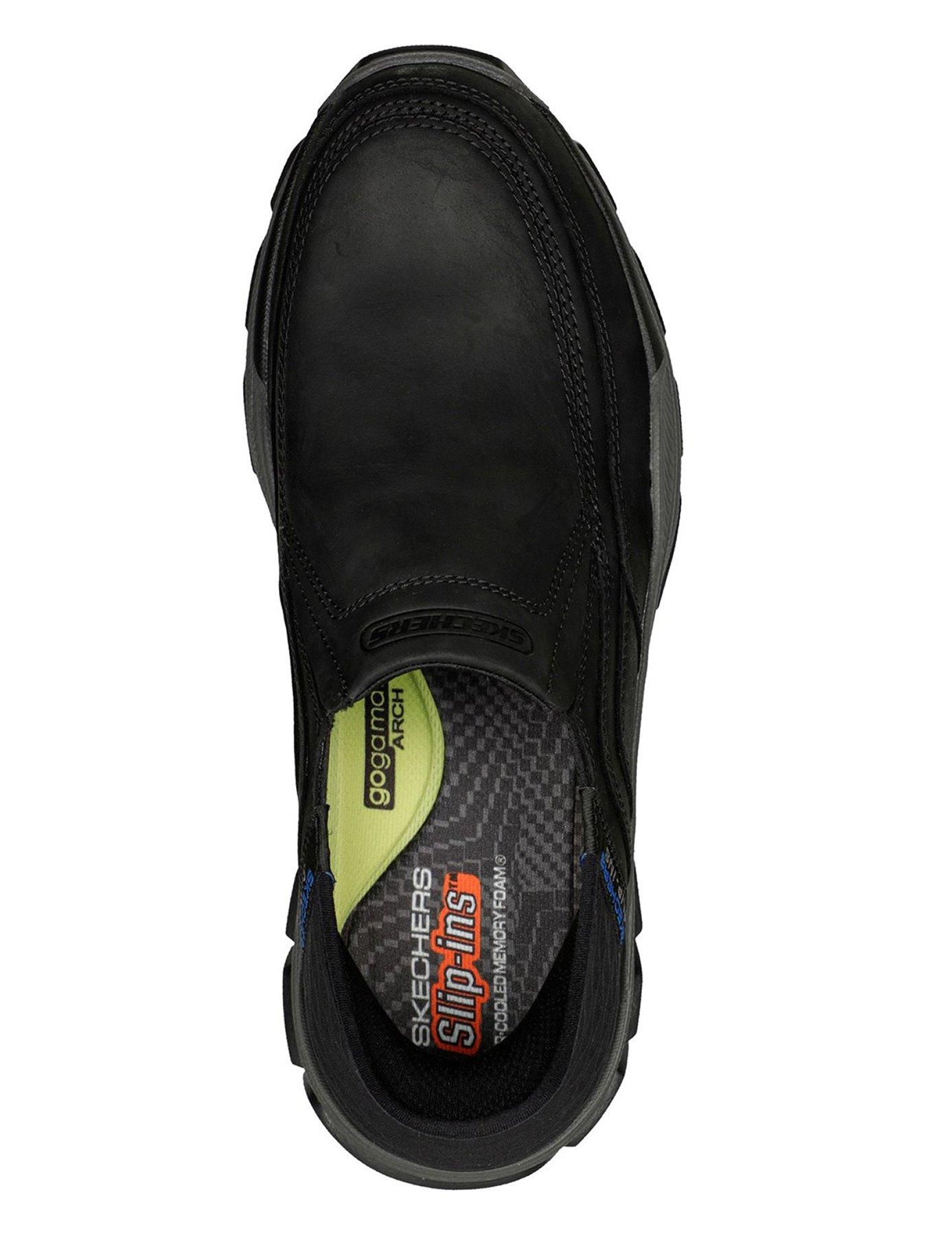 Image 3 of 4 of Skechers Respected Elgin Slip On Trainer - Black