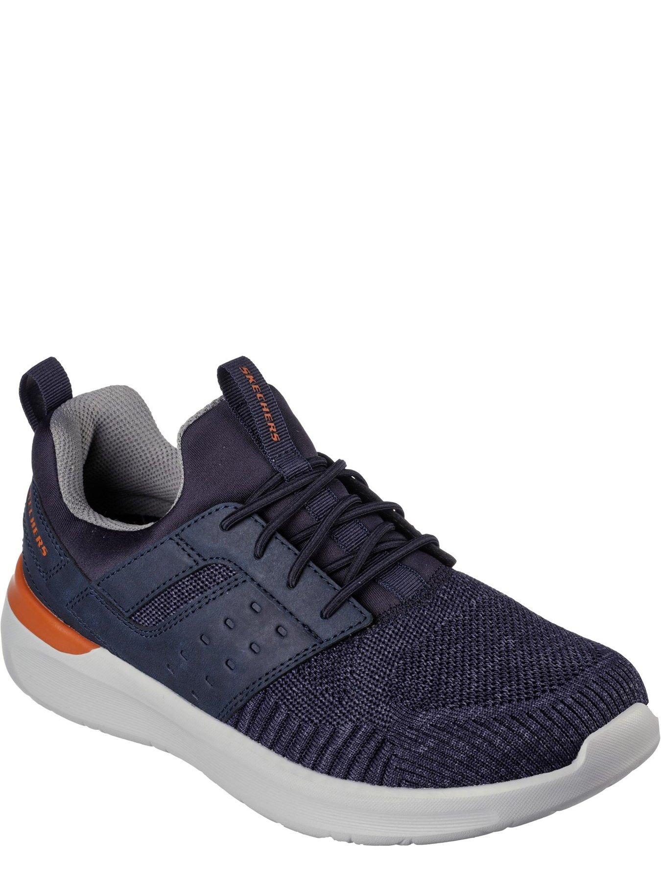 Skechers Air-cooled Goga Mat Arch Trainer - Navy | littlewoods.com