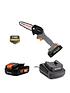  image of daewoo-u-force-series-battery-operated-cordlessnbspmini-chainsaw-2mah-battery-amp-charger-included