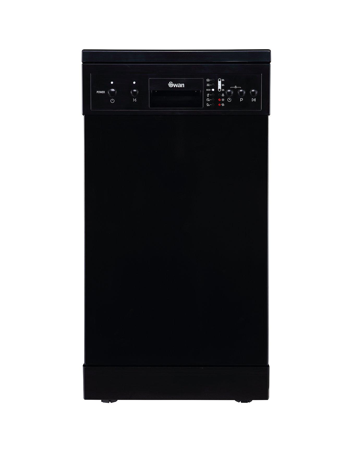 Swan black dishwasher sales