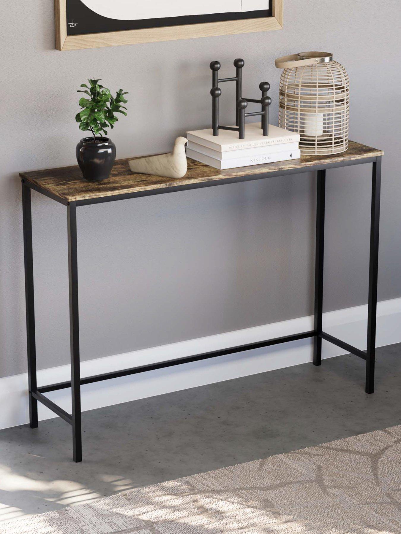 Vida Designs Brooklyn Console Table - Dark Oak