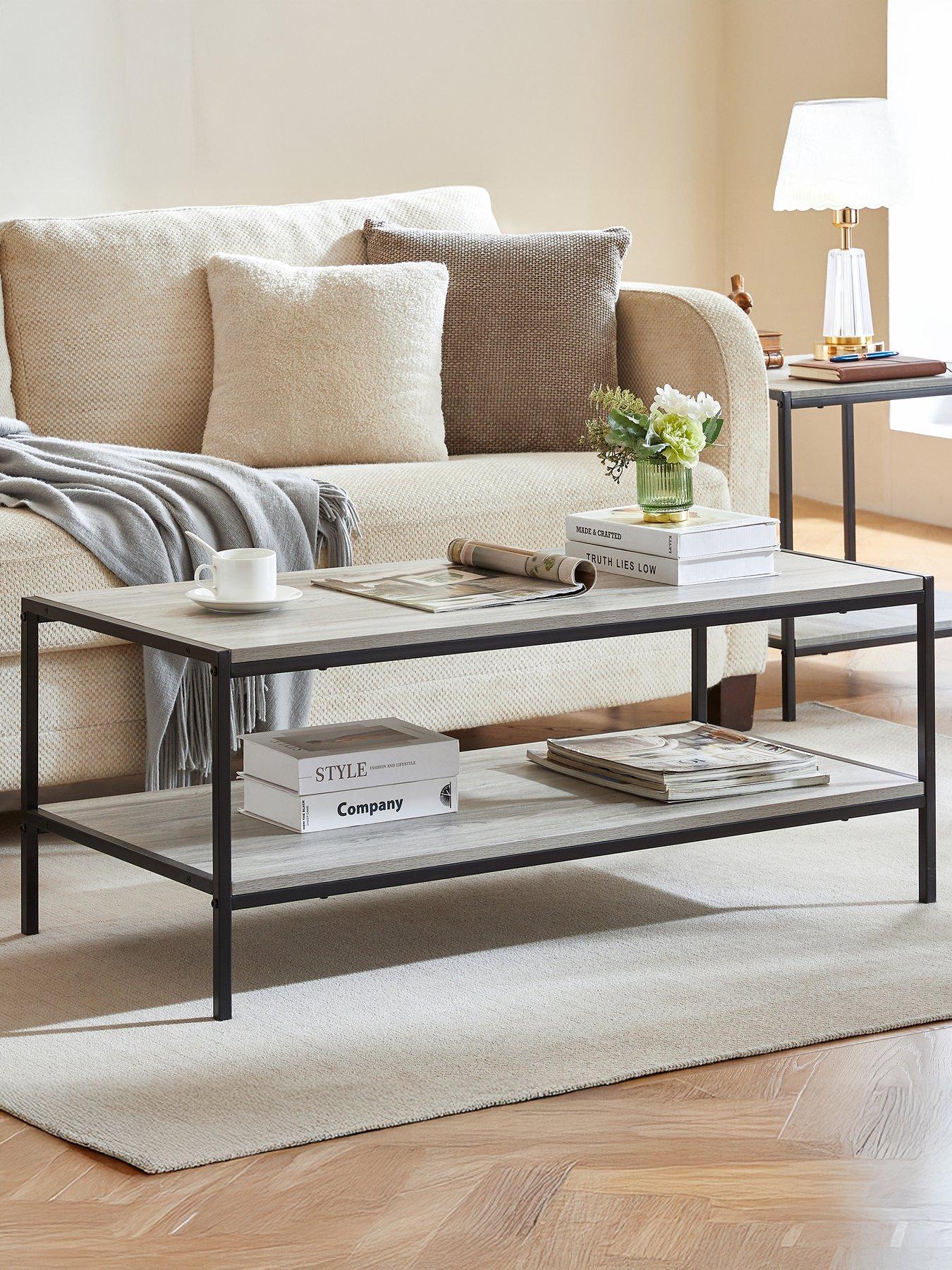 Vida Designs Brooklyn Coffee Table - Grey Oak
