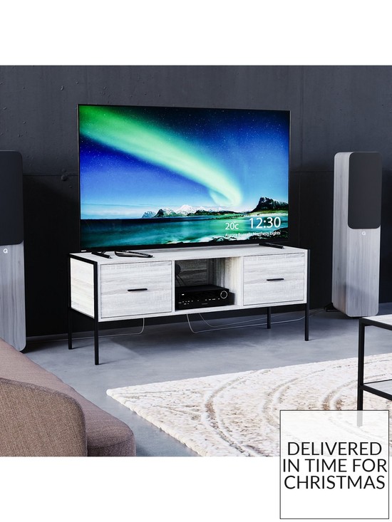 front image of vida-designs-brooklyn-2-drawer-tv-unit-fits-up-to-5060-inch-tv-grey-oak