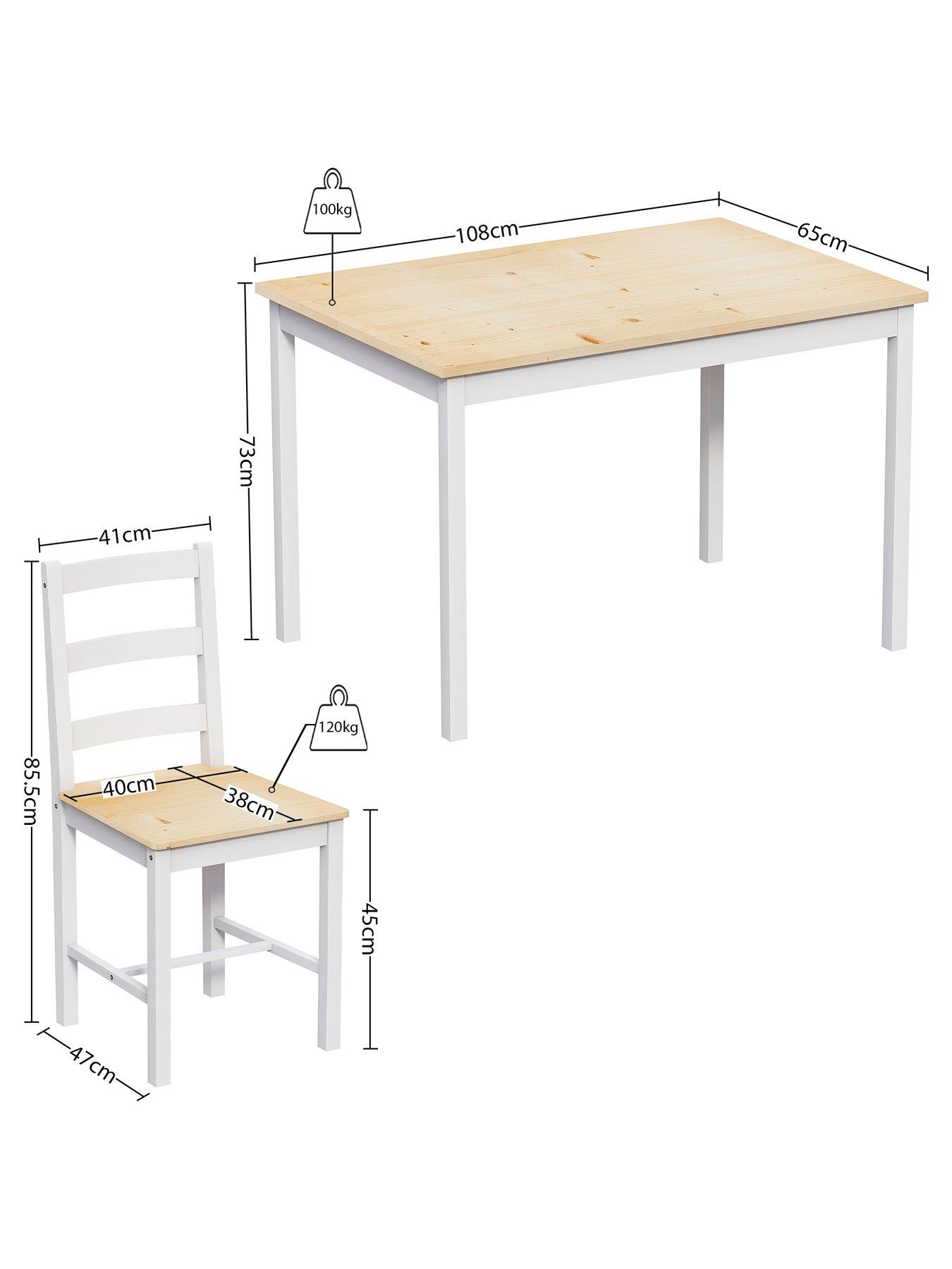 Image 6 of 6 of Vida Designs Yorkshire 4 Seater Dining Set
