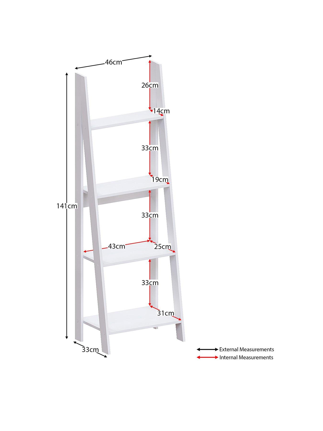Vida Designs Bristol 4 Tier Step Ladder Bookcase