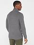  image of very-man-button-funnel-knitted-jumper-charcoal