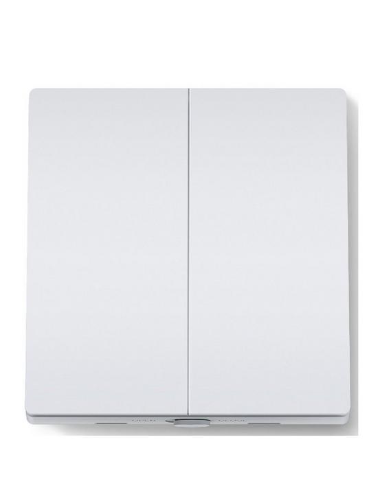 front image of tp-link-tapo-s220-battery-powered-smart-light-switch-2-gang