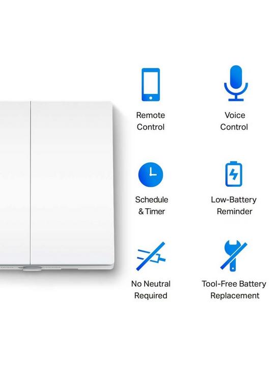 stillFront image of tp-link-tapo-s220-battery-powered-smart-light-switch-2-gang