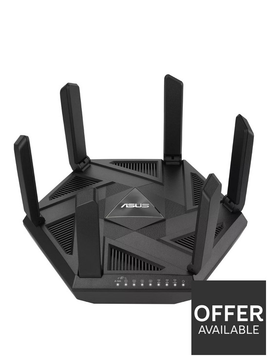 front image of asus-rt-axe7800-tri-band-wifi-6e-router