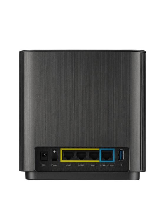 stillFront image of asus-zenwifi-xt9-2-pack-black--ax7800-whole-home-tri-band-mesh-wifi-6-system