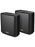  image of asus-zenwifi-xt9-2-pack-black--ax7800-whole-home-tri-band-mesh-wifi-6-system