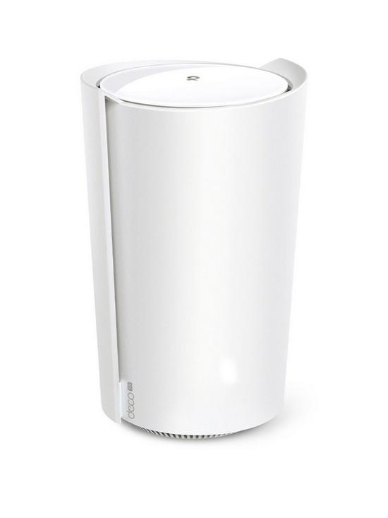 front image of tp-link-deco-x80-5g-ax6000-whole-home-wi-fi-1-pack-solution