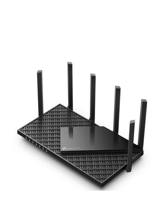 stillFront image of tp-link-archer-axe75-ax5400-wi-fi-6e-tri-band-gigabit-router-for-cable