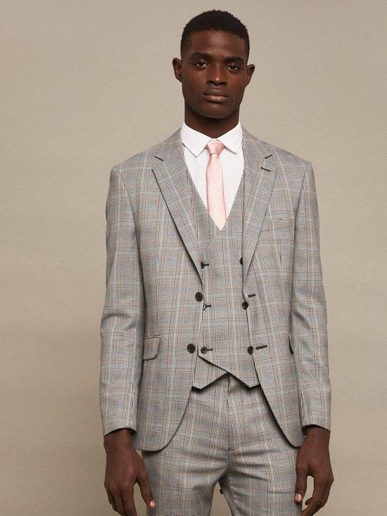 front image of burton-menswear-london-burton-slim-fit-aqua-bold-check-suit-jacket