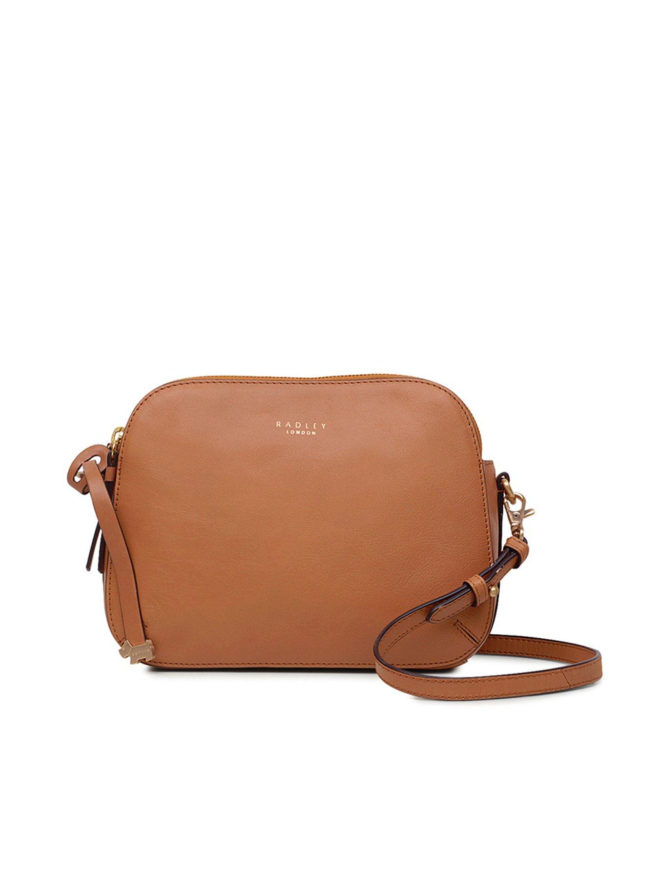 Radley Dukes Place Medium Ziptop Crossbody Dark Butter Littlewoods