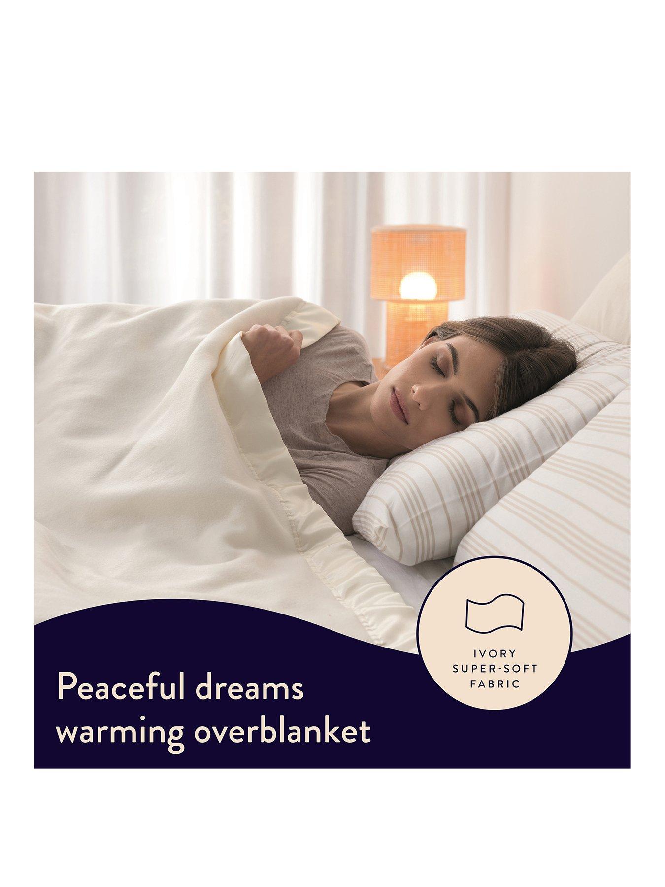 Image 2 of 8 of Dreamland Peaceful Dreams Electric Overblanket - White