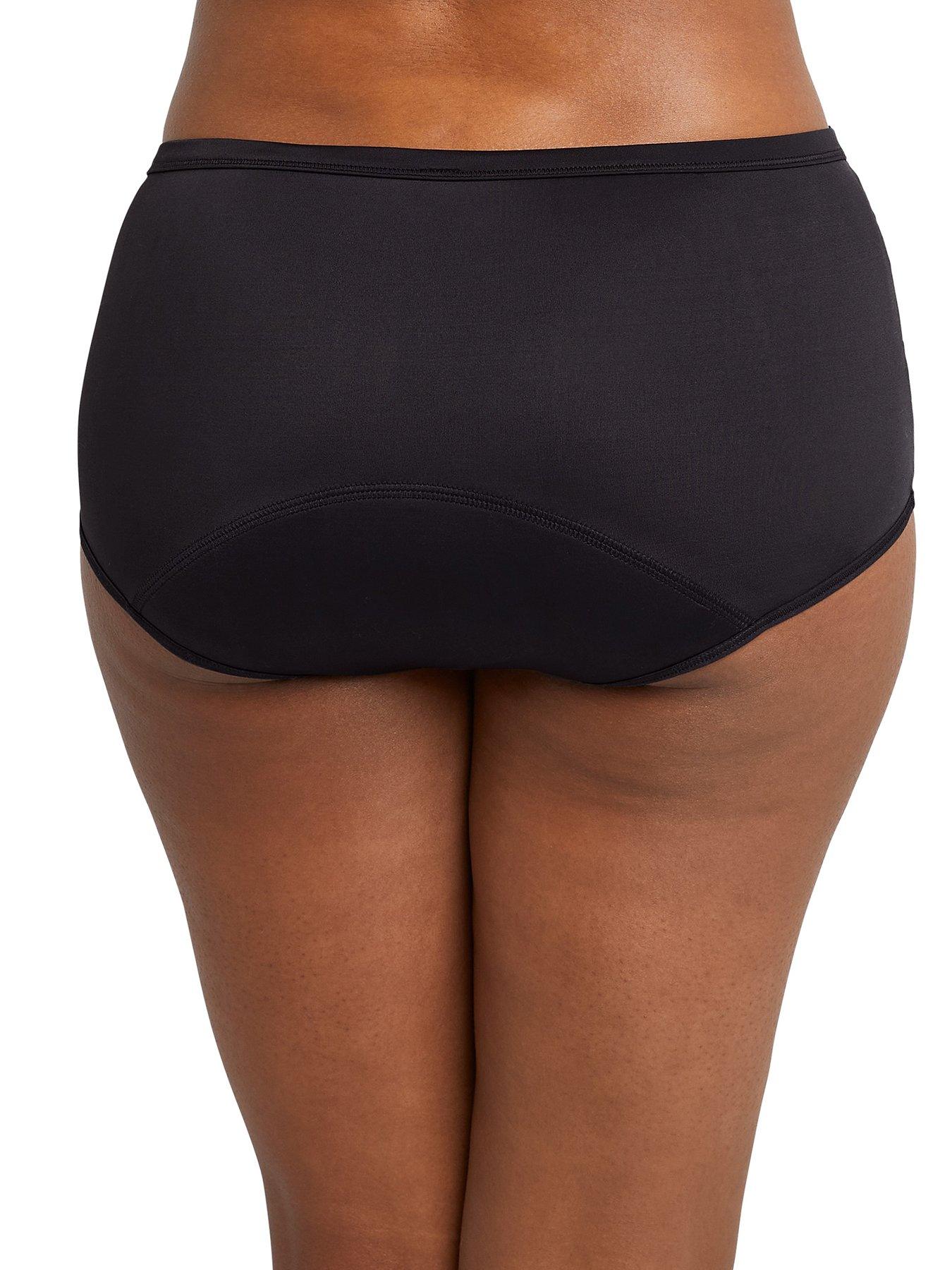  image of maidenform-period-panties-hipster-black