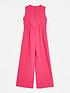  image of river-island-girlsnbspsleeveless-jumpsuit-pink
