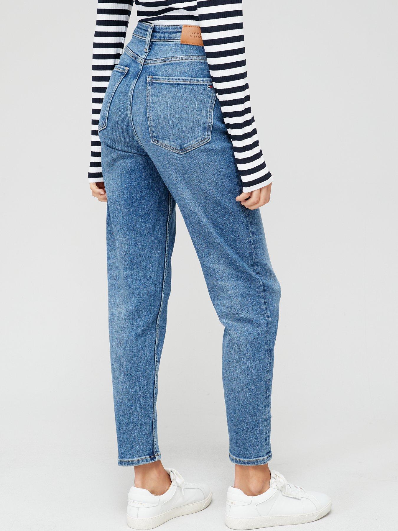 High Waisted Tapered Jeans