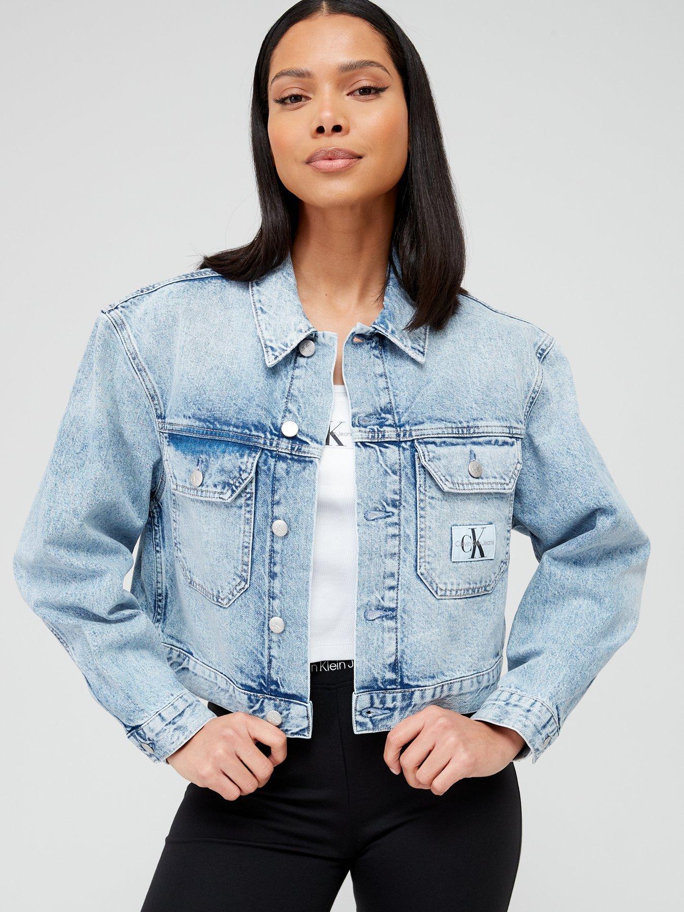 Womens jean hot sale jacket clearance