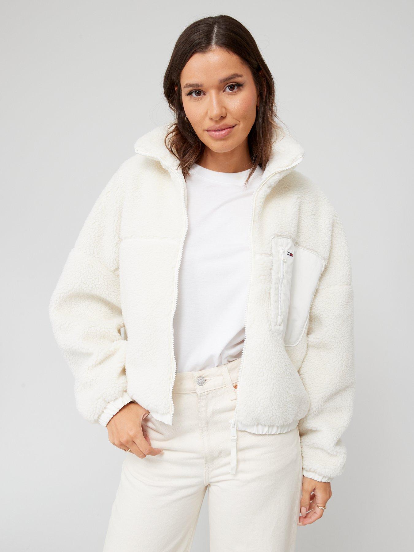 Sherpa shop white jacket