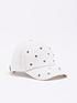  image of river-island-girls-quilted-heart-studded-cap-cream