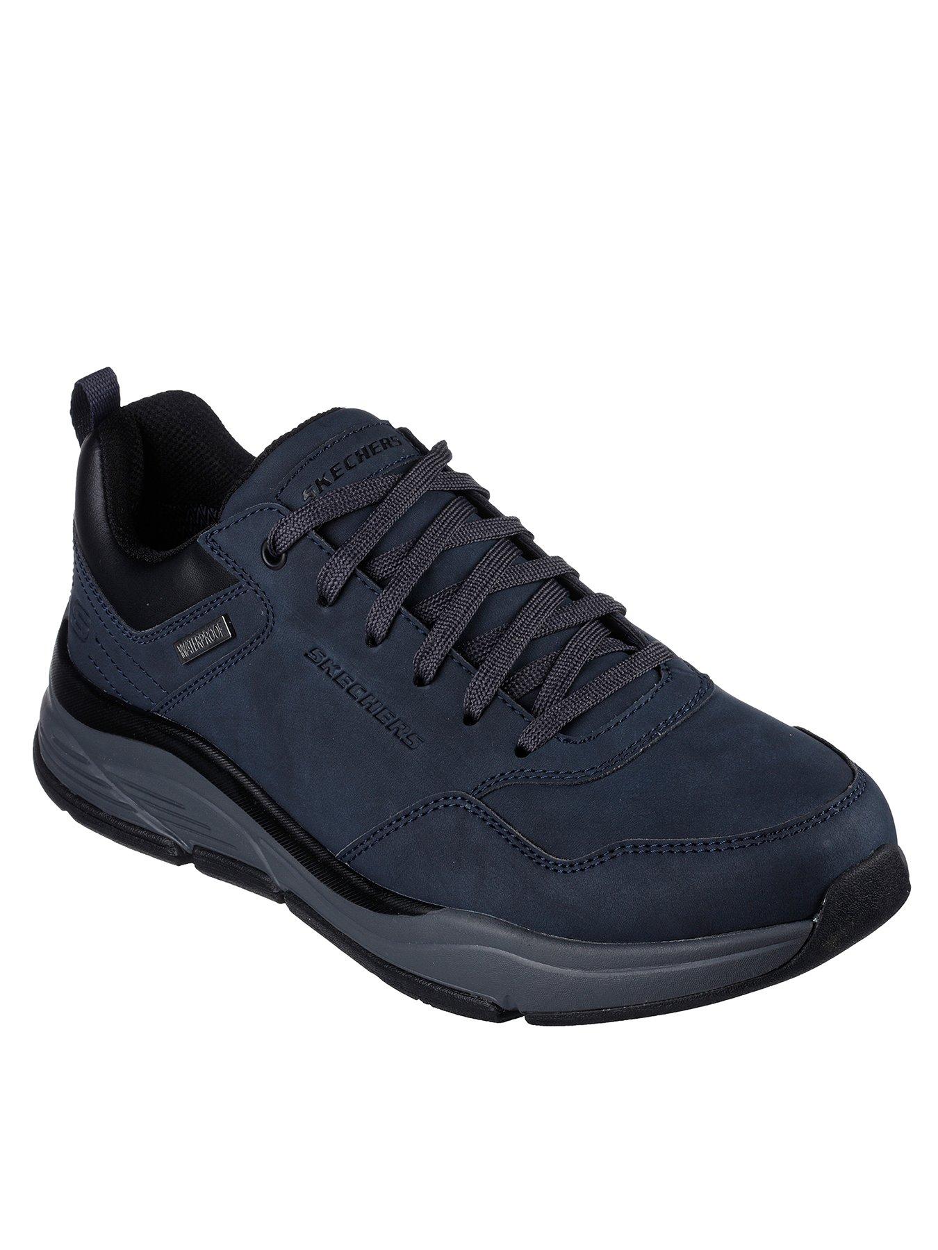 Skechers Benago Low Profile Waterproof Lace Up Trainers littlewoods