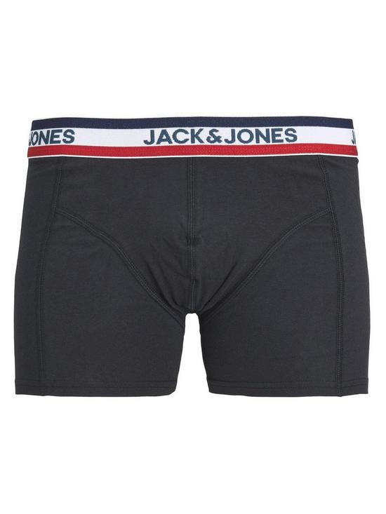 back image of jack-jones-junior-boys-ape-3-pack-trunks-navyblackgrey-marl