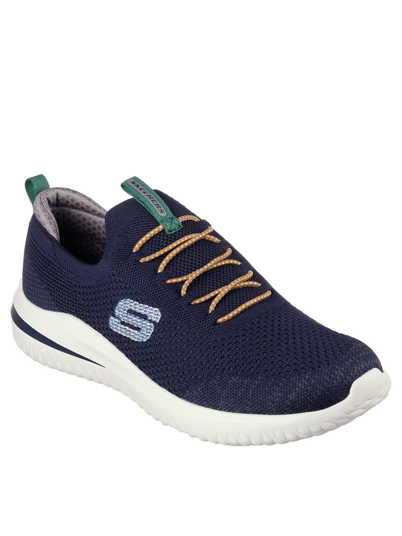 Skechers bungee sale slip on knitted