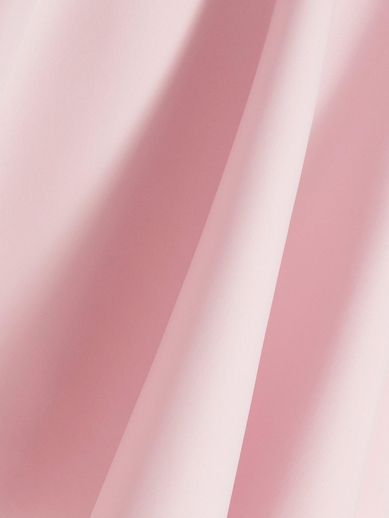  image of quiz-one-shoulder-midi-skater-dress-pink