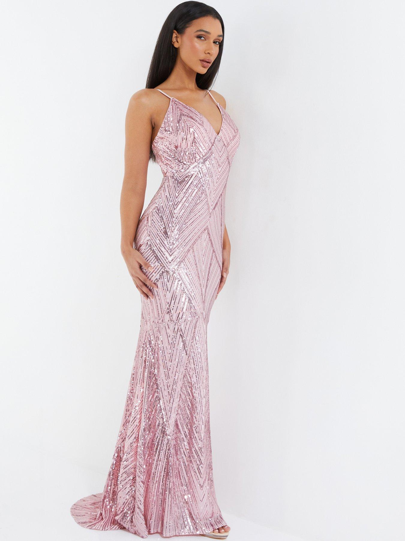 chinese dress ladies Bright Lights Beaded Maxi Dress