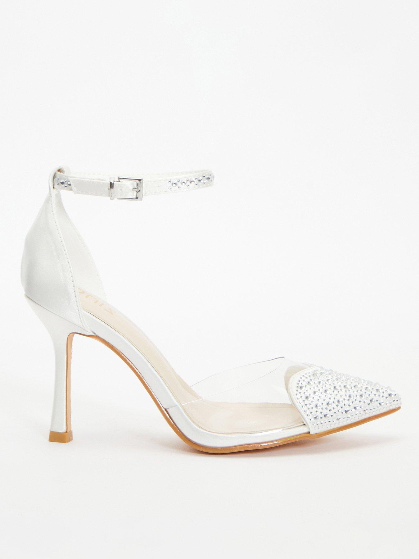 Quiz hot sale white heels